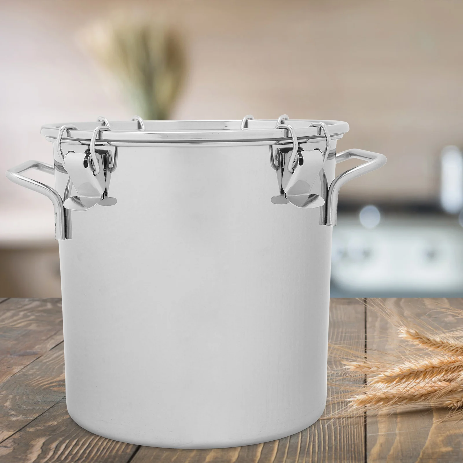 Food Containers with Lids Stainless Steel Sealed Supply Pail 304