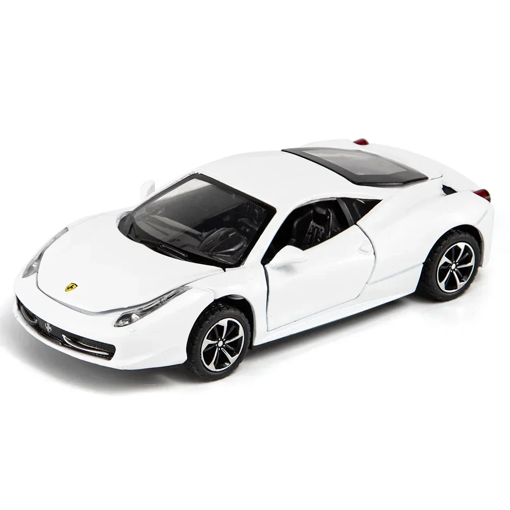 1: 32 시뮬레이션 페라리 풀 방법 458 합금 소리와 빛 소년 반환 모델 어린이 장식 장난감 패션 액세서리