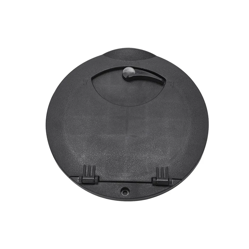 Deck Plate Kit 8" Deck Hatch Kajak Deck Hatch Cover Marine Hatch mit roter Katzentasche für Kajak Boot Angeln Rigging Schwarz