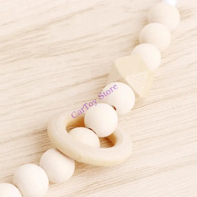

634f Pacifier Clip Chian Baby Smooth Toy Holder Chewbeads Подарок на день рождения