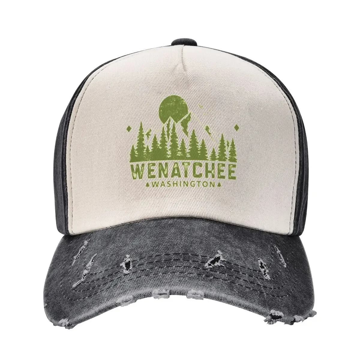 

Wenatchee Washington Mountain Sight Baseball Cap Luxury Cap Dropshipping Hat men Mens Women's