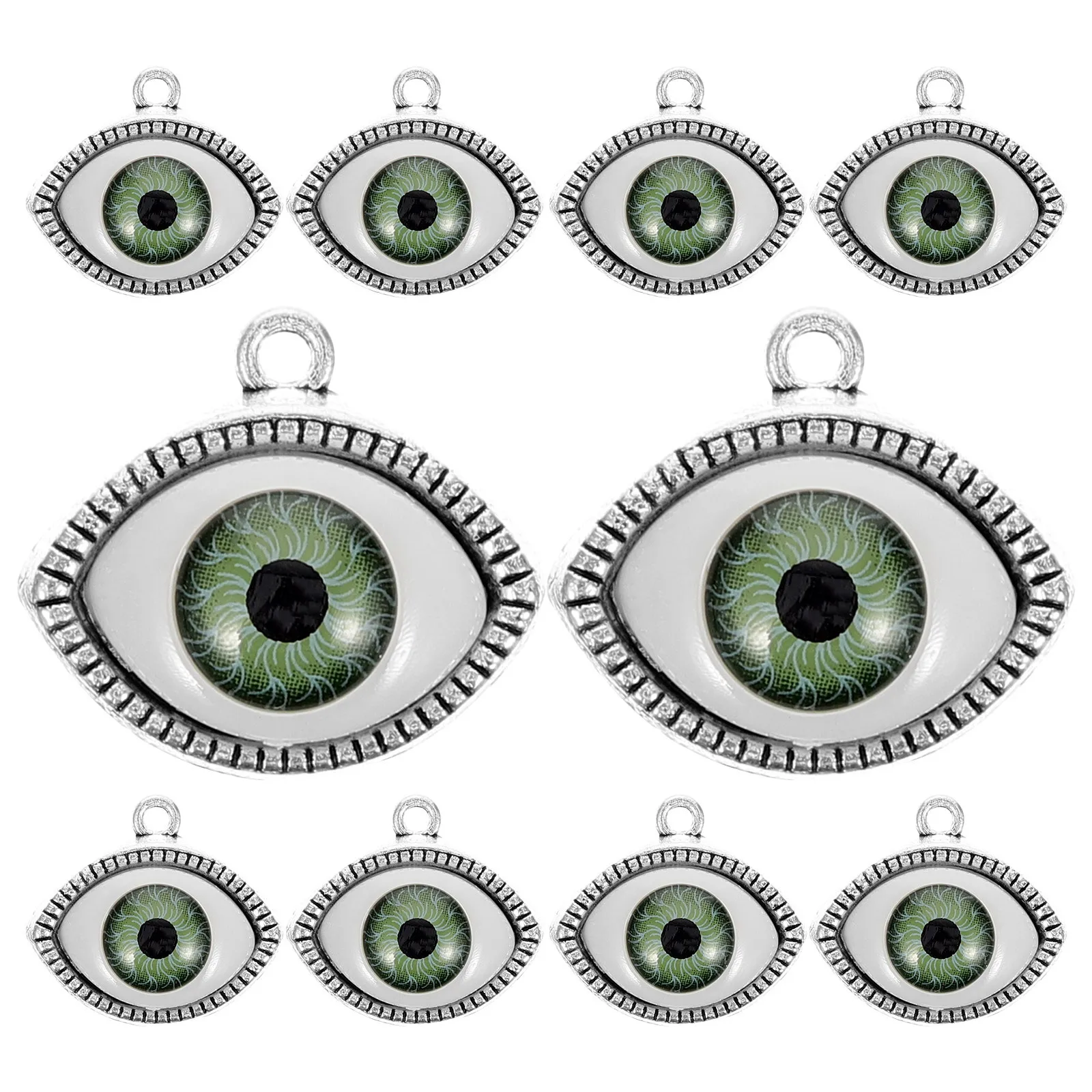 

10Pcs Evil Eye Pendant Necklace Charms DIY Jewelry Making Kit Alloy Decorative Pendants Evil Eye Pendant Necklace Pendants