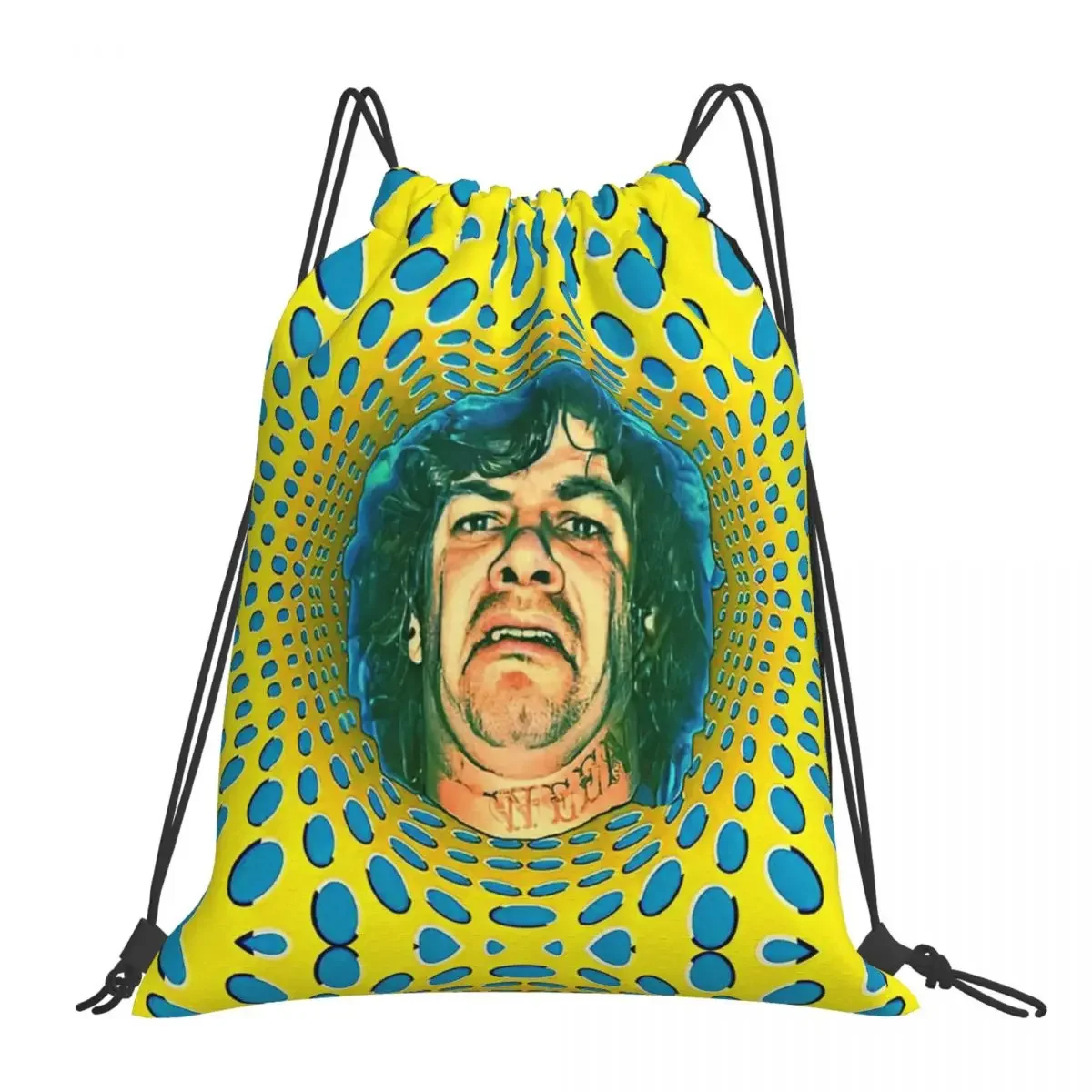 Dean Ween Guitar Face Backpacks Portable Drawstring Bags Drawstring Bundle Pocket Shoes Bag Book Bags For Travel School