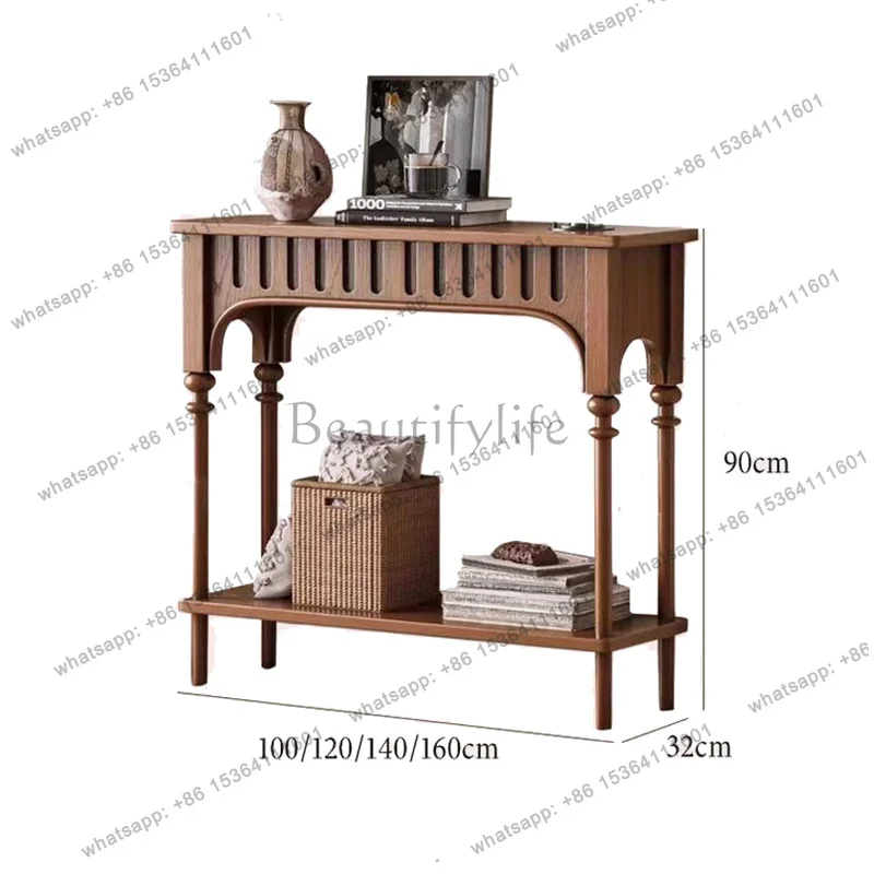 YJ Elegant French Console Tables Vintage Design Hallway Aesthetic Console Tables Premium Trendy Muebles De Sala Furniture Home