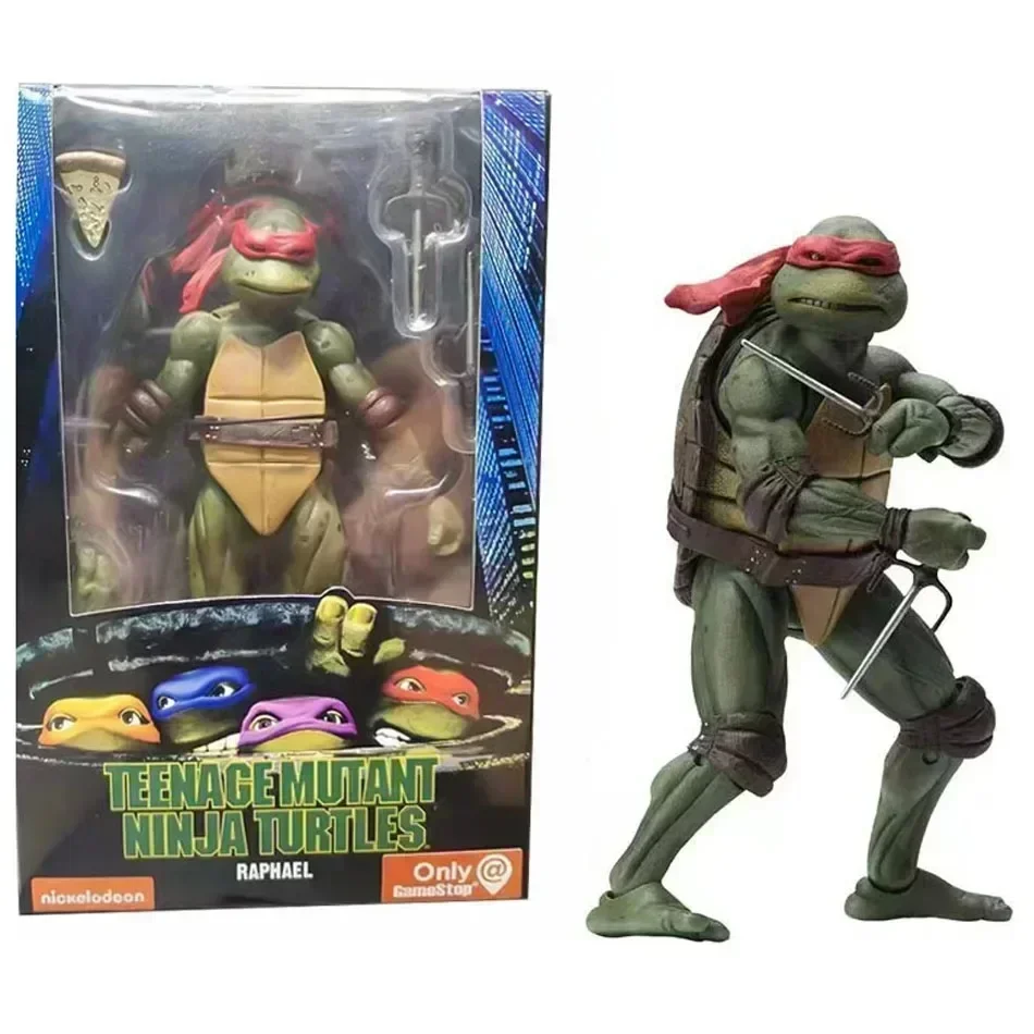 Figurina Anime TMNT Tartarughe Ninja Versione Film 1990 Edizione Limitata Modello d'Azione in PVC Ornamenti Decorativi Regali di Compleanno