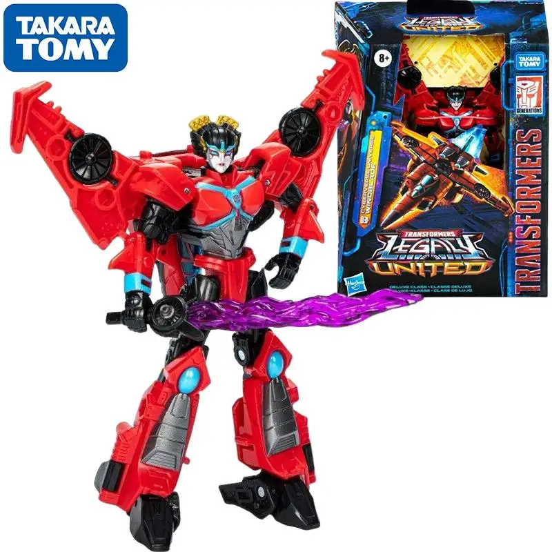 

Takara Tomy Transformers Legacy United Deluxe Class Cyberverse Universe Windblade Anime Robot Figure Action Model Toys