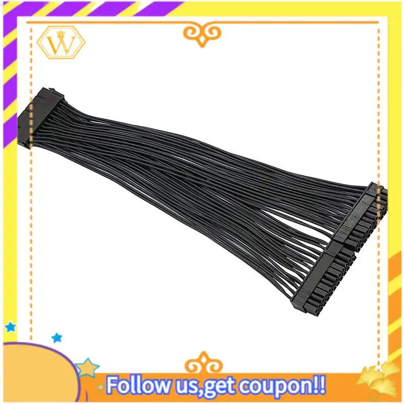 A01K-2X Dual PSU Power Supply 24-Pin ATX Motherboard Splitter Cable,24Pin(20+4) For ATX Motherboard Extension Cable