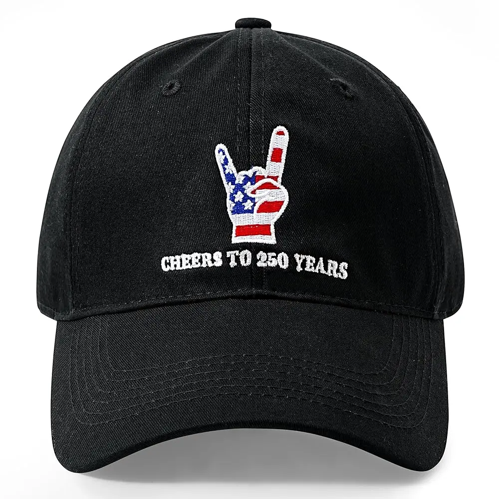 

Кепка для празднования 250-летия США, низкопрофильная патриотическая кепка, регулируемая бейсболка для мужчин и женщин