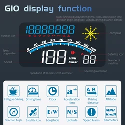 G10 HUD Head Up Display GPS System for All Car Auto Accessory Smart Digital Speedometer OverSpeed Fatigue Ddiving Reminder Alarm