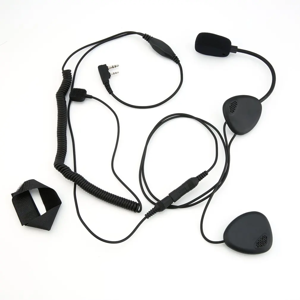 Auriculares PTT mejorados para casco de motocicleta KENWOOD, auriculares con micrófono para walkie-talkie, TYT, BAOFENG, UV-5R, RETEVIS, H777, PUXING, C2242A