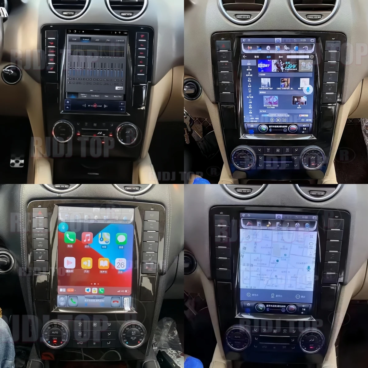 Android auto Car Radio For Benz ML W164 W300 ML350 ML450 ML500 GL X164 G320 GL350 GL450 GL500 Multimedia Player GPS Navigation