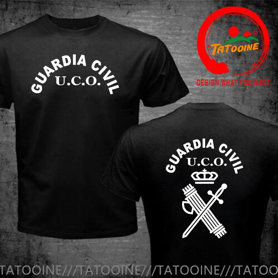 Guardia Civil UCO Spain Military T Shirt Men Fashion Trendy Casual Clothing Stylish Tops Tee Shirt Leisure Tshirt Men's T-Shirt