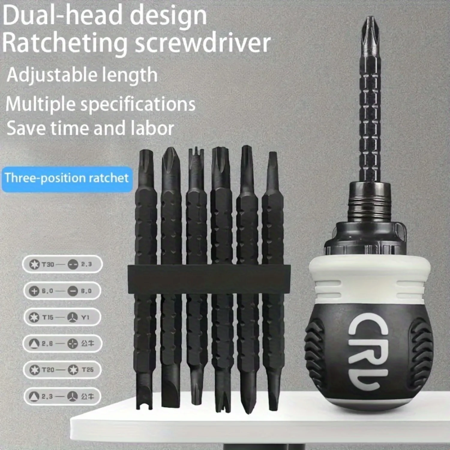 

1 Set Ratchet Dual-purpose Screwdriver Set | Multi-Telescopic Design | Special-shaped Bit Combination | Fast and Efficient House
