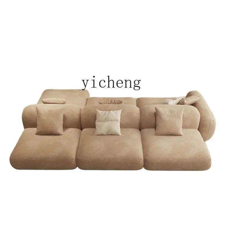 

Living Room Sofa Lambswool Fabric Creative Storage Module Sofa Italian Minimalist Style