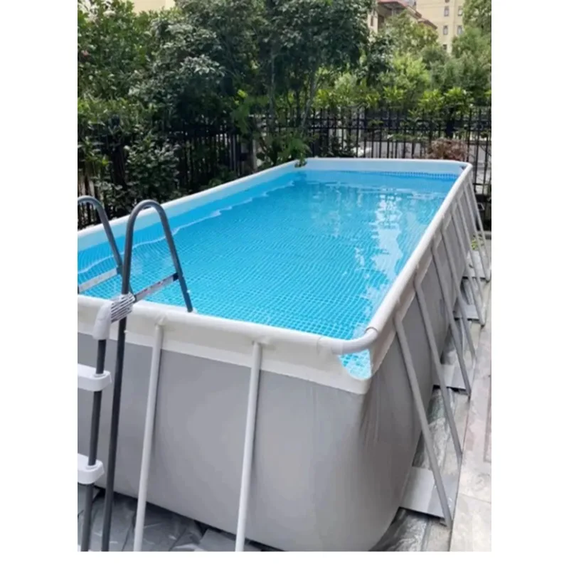 Outdoor Folding Large Non-inflatable Large Adult Swimming Pool Household  Thickened Outdoor Bracket Pool
