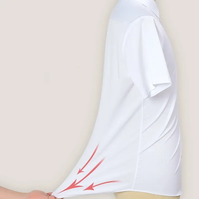 

Размер S ~ 6XL, непромокаемая мужская деловая рубашка с длинным рукавом, гидрофобная, нержавеющая, дышащая, необрастающая, облегающие рубашки