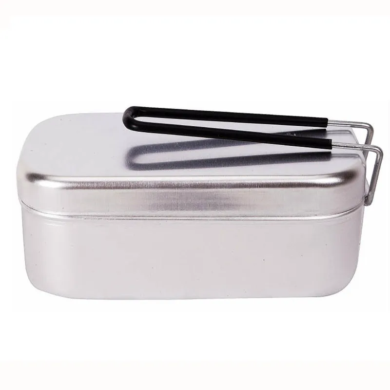 Lightweight Outdoor Camping Multi-purpose Cooking Pot Aluminum Lunch Box Food Bento Box Bowl Pot