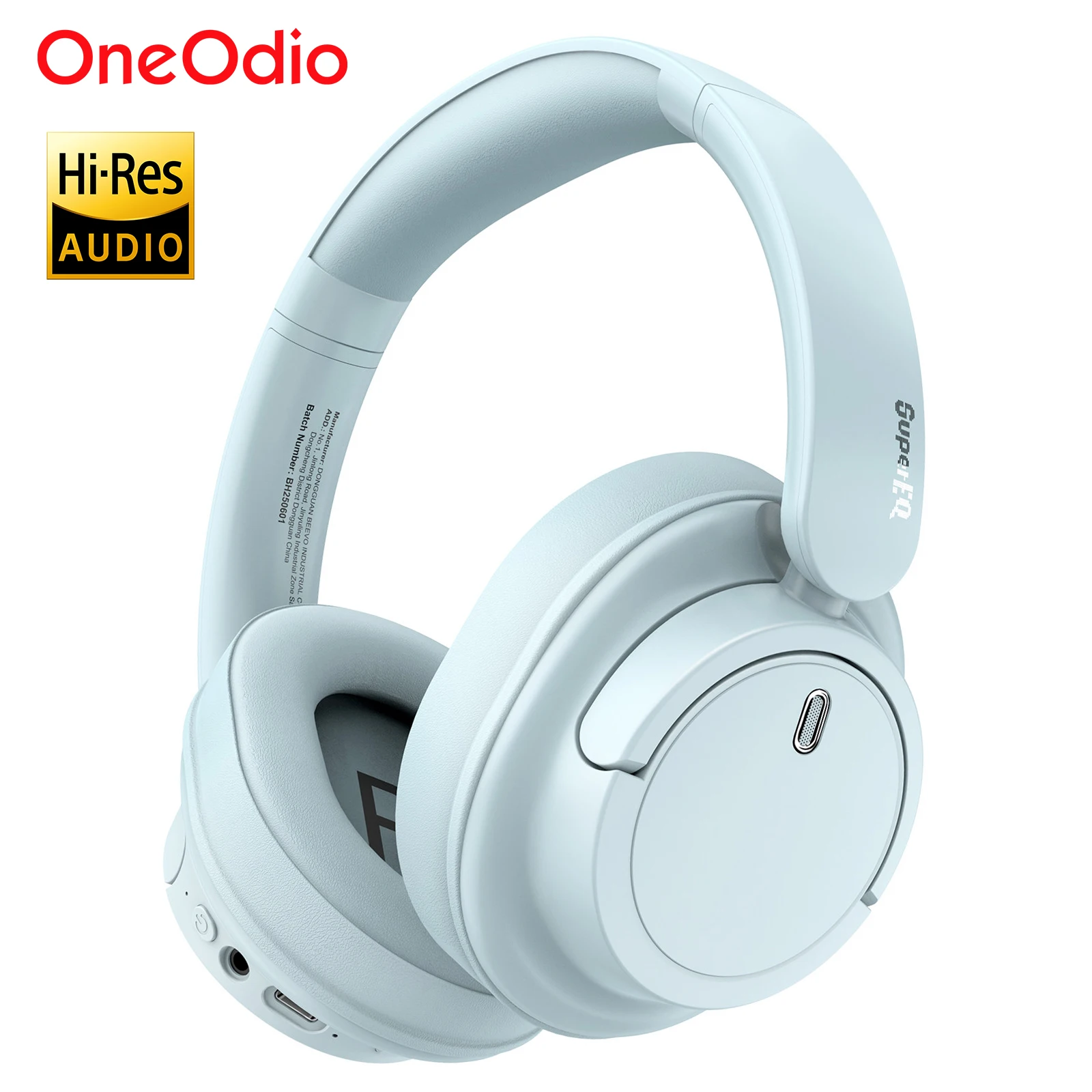 

Oneodio SuperEQ V16 Wireless Bluetooth 5.3 Headphones Hi-Res Audio Over Ear Wireless Headset With Low Latency 90Hrs APP Support