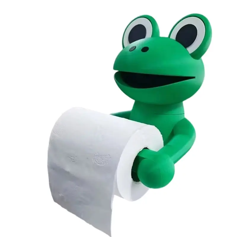 

A36T-Cute Frog-Shaped Tissue Holder Box, Plastic Paper Towel Storage, Toilet Paper Dispenser, Home Decor