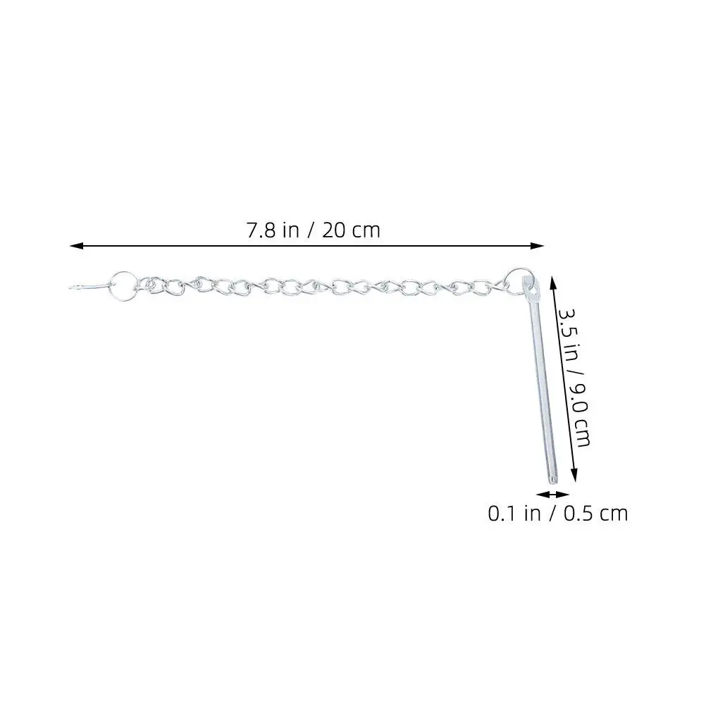 4Pcs Metal Patio Umbrella Chain Fixing Strap Stabilizer Outdoor Garden Parasol Pin Chain Accessories Patio Umbrella Parts Secure