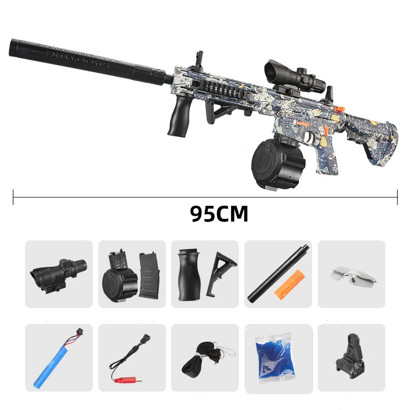 Pistolet à gel électrique à moteur continu à grande vitesse, jouet d'extérieur, même modèle de jeu, M416