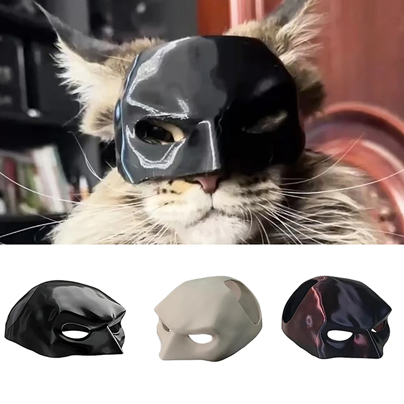 Black Bat Cat Avenger Mask Cute Matte Bat Mask Cool Superhero Pet Toys For Cat Pet Supplies Three Colors And Multiple Sizes Mask