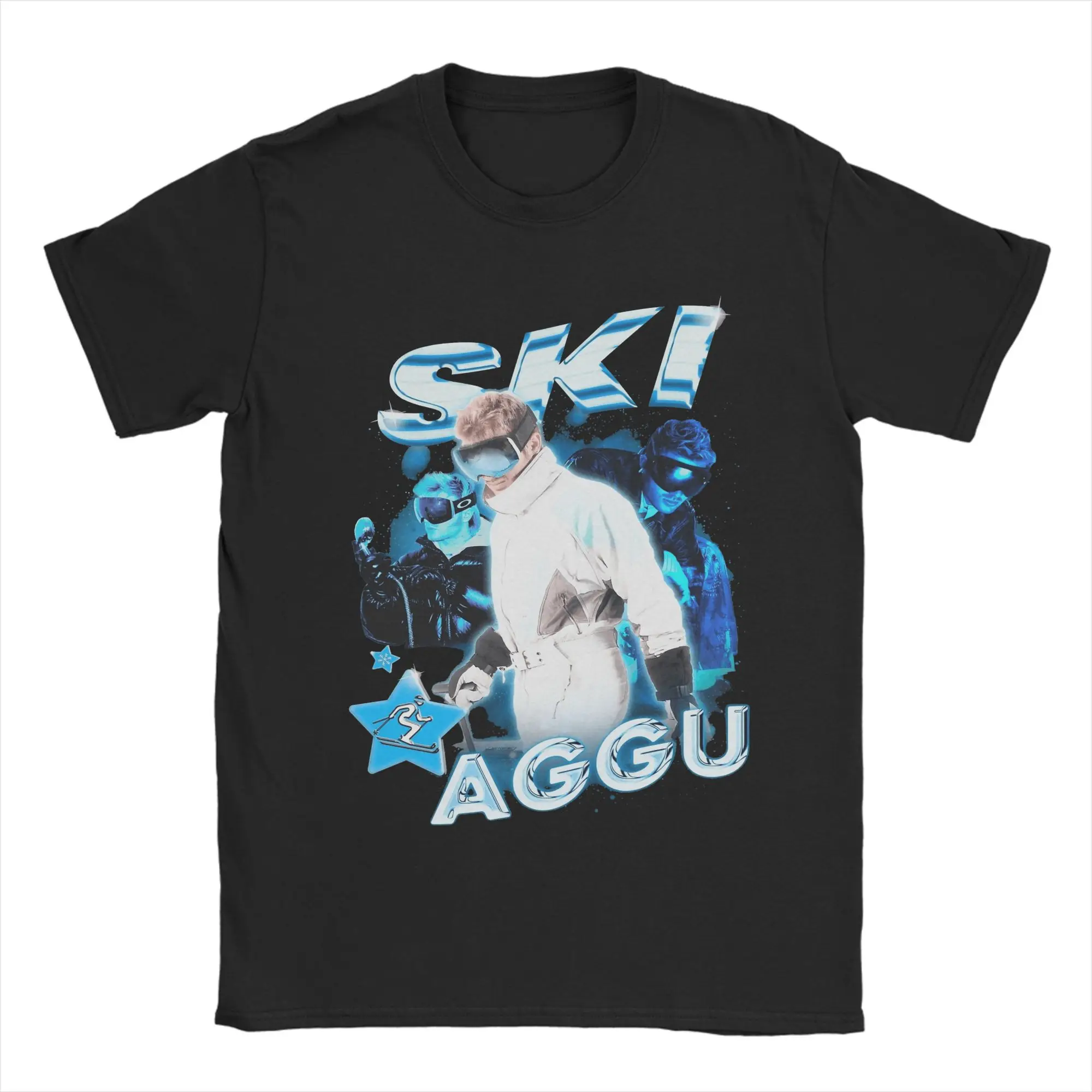 Camiseta Ski Aggu Europapa Eurovision para hombre y mujer, camisetas impresionantes, camisetas de manga corta con cuello redondo, ropa con estampado de algodón