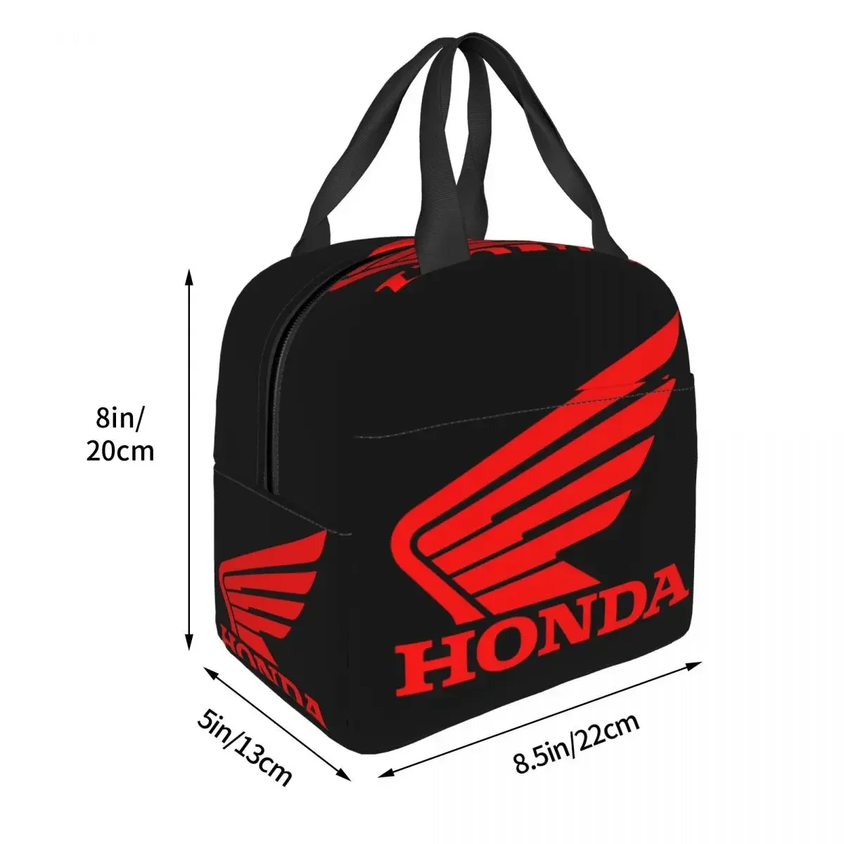 Honda Racing-fiambrera térmica para mujer y niño, bolsa de almuerzo con aislamiento térmico para motocicleta, resistente al agua, ideal para Picnic y trabajo