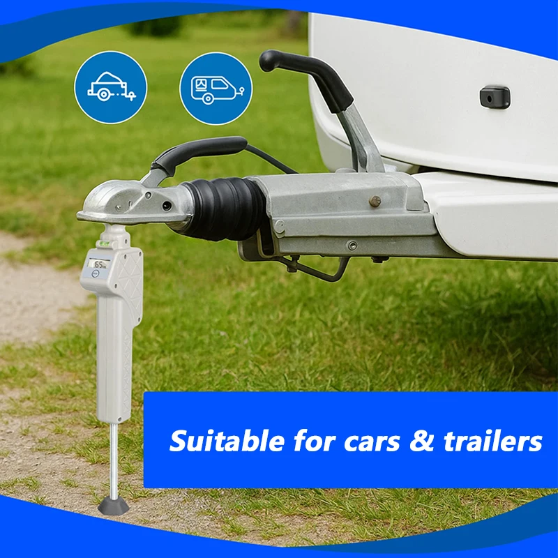 

Digital Nose Weight Gauge Noseweight Indicator Support Load Scale MAX. 150 kg Height Up to 466mm Tow Ball Caravan Trailer