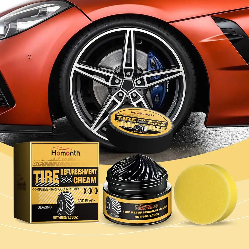 Tire Shine Coating Tyre Gloss Hydrophobic Sealant Wax Agent Long Lasting Maintenance Tire Cleaner Refurbishing Agent