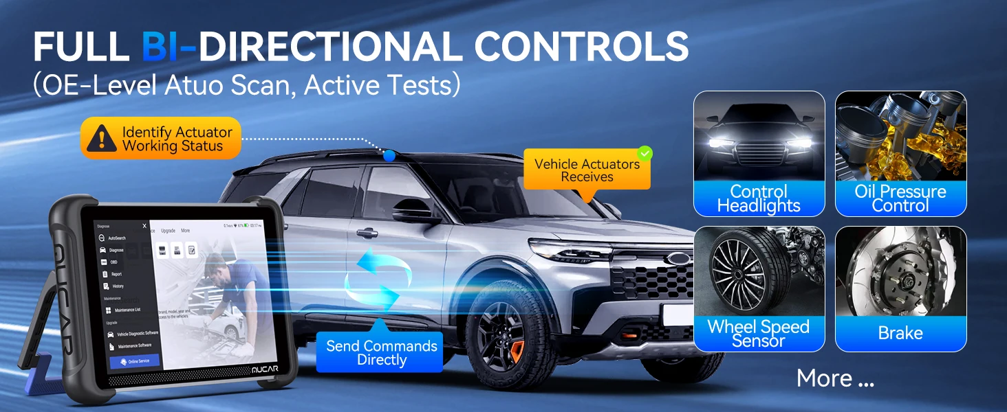 Lebenslange Kostenlose Updates MUCAR 892BT AI OBD2 Diagnosegerät CAN FD/DOIP Alle-Systeme-Diagnose 35 Reset-Funktionen Bidirektionale ECU-Codierung – Detail 12