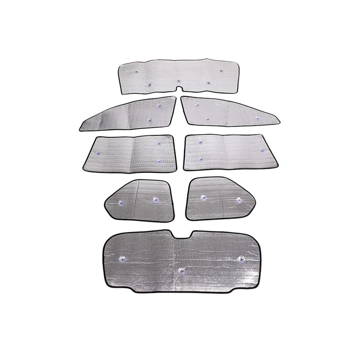 For Toyota Land Cruiser Prado Car Window Windshield Sunshade Front UV Protect Reflector Sun Visor Accessories ,8PCS