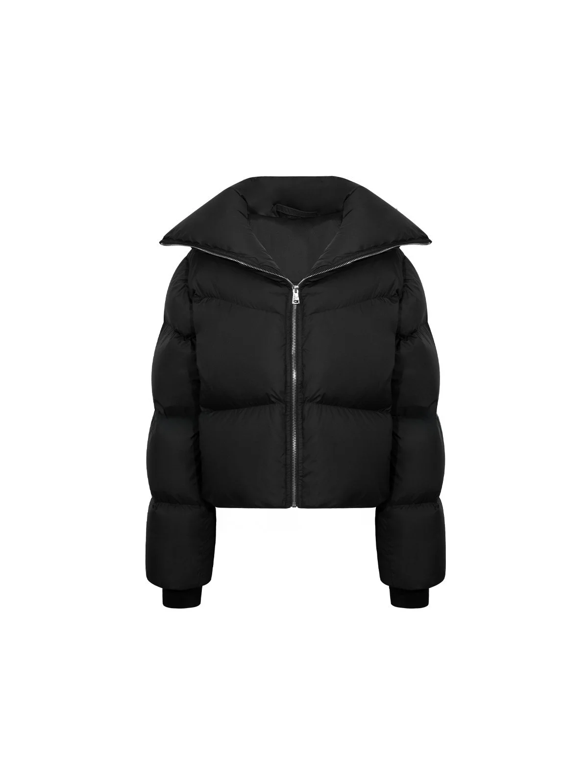 Chaqueta Acolchada para Mujer, Cuello Alto, Resistente al Agua, Color Blanco, Ultraligera, Cálida y Versátil