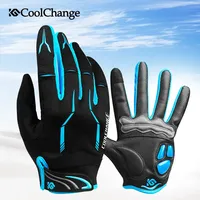 CoolChange Touch Screen Men's Cycling Gloves Full Finger with GEL Pad for MTB BMX Road Mountain Bike