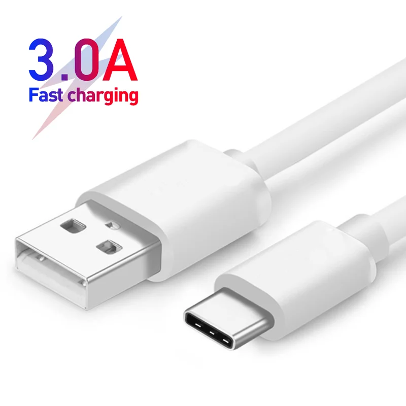 Original Type C USB C Charger Cable 0.2M/1M/2M/3M 3A Fast Charging Cord For Xiaomi Mi 9 10 11 Pro 10 Lite Redmi Note 9S 8 9 Pro