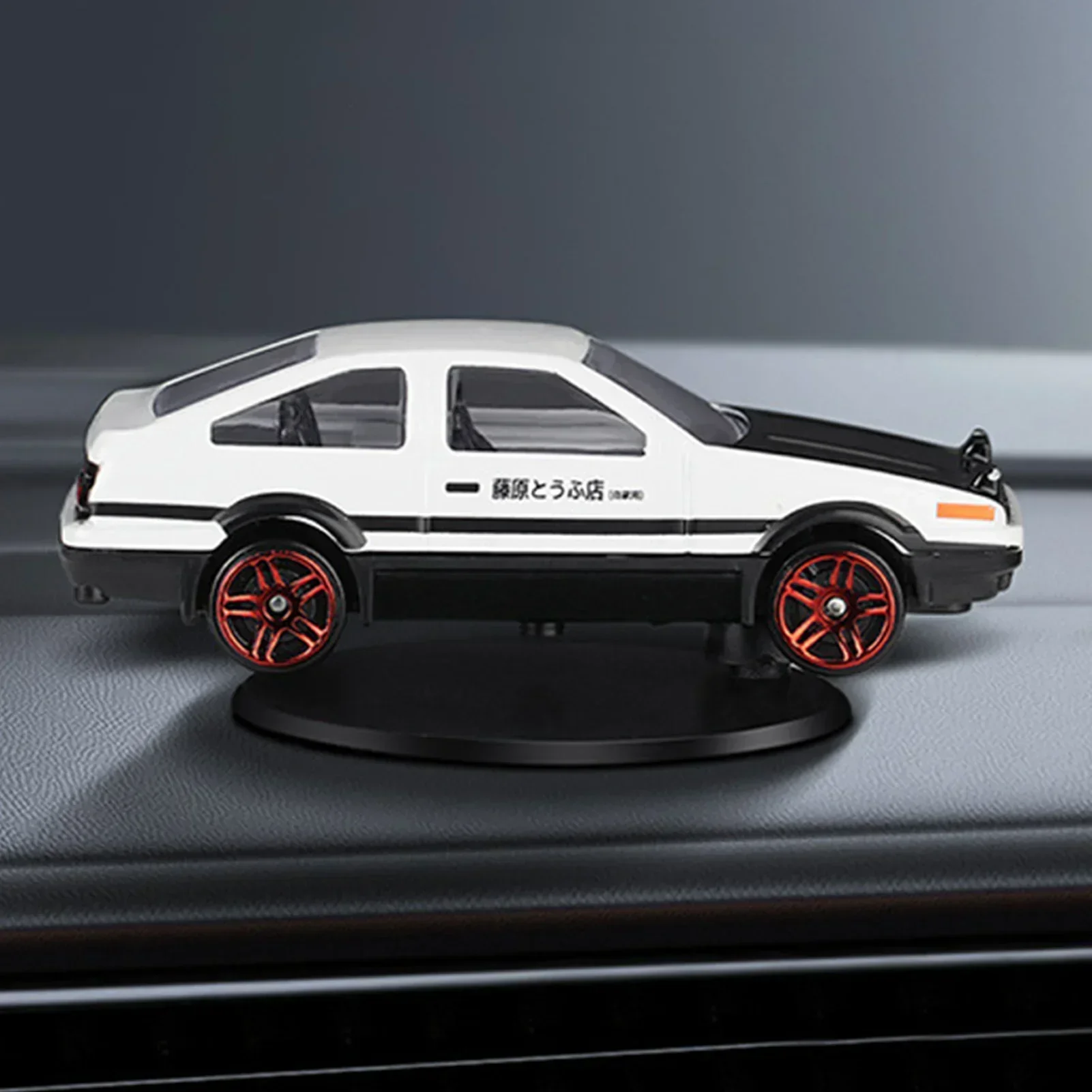 Drifting AE86 Car Model Gyroscope Rotating Dashboard Ornaments Stylish Car Model Desktop Ornament Auto Interior Decoration