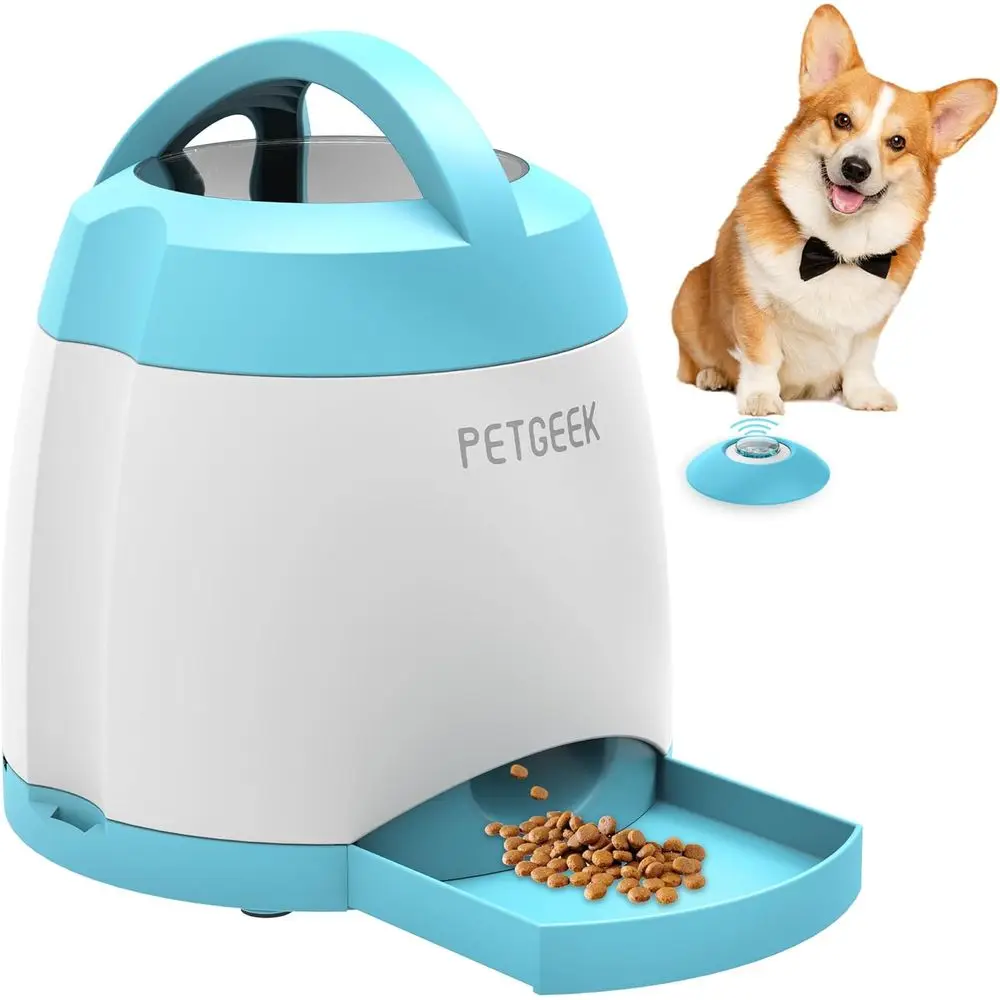 

Interactive Dog Treat Dispenser, IQ Training Toy with Remote Control, Suitable for Indoor and Outdoor Use, Blue