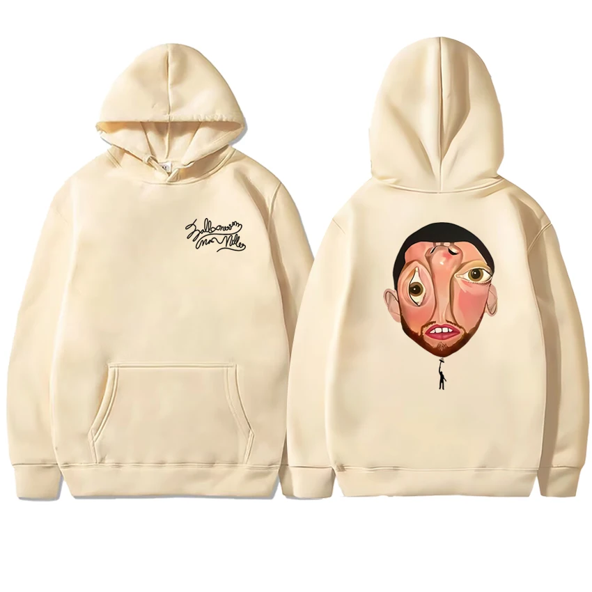 Novo macc miller balãoerismo álbum 2025 dupla face impressa hoodie unisex harajuku moda pulôver masculino feminino moletom de lã