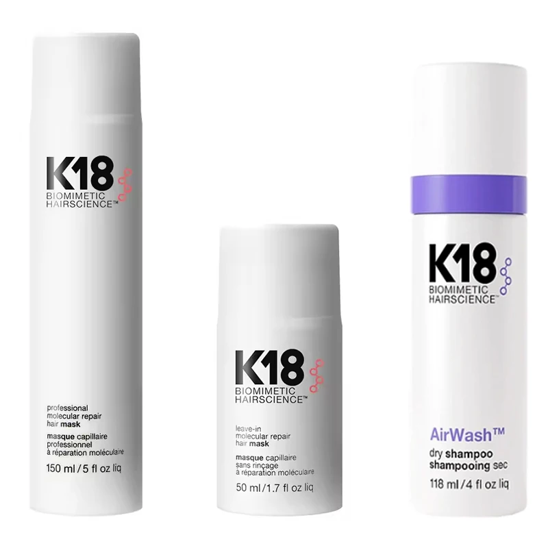 Acondicionador K18 de 150ml, reparador nutritivo profundo, mascarilla capilar de reparación molecular profesional sin enjuague, cuidado del cabello suave y no graso
