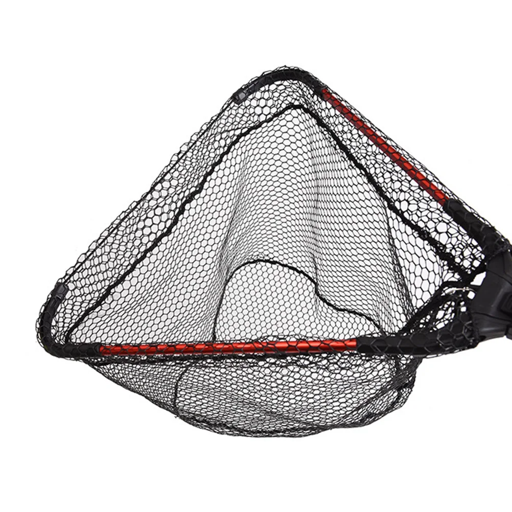 

Landing Net Foldable Fishing Net Retractable Aluminum Rod Non Slip Comfortable Handle Durable Waterproof Fish Friendly
