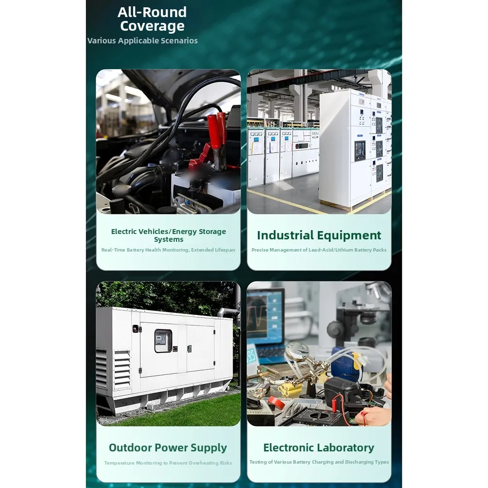 

Цифровой измеритель мощности VTM100 для мониторинга аккумуляторов в мастерских, домах и солнечных установках, DC 7-100В, размер 108x63x24мм