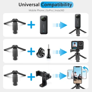VAMSON Portable Mini Tripod Phone Stabilizer Portable Support for GoPro 11 10 9 Instal360 X3 DJI Action Camera Tik Tok Vlog 6 Main Sales Stabilizer Gopro - №2