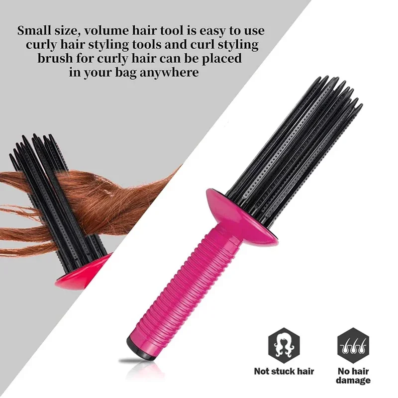 Air Volume Hair Fluffy Styling Curler Comb Hair Curler Comb Heatless Curling Roller Hair Styling Tools For Women