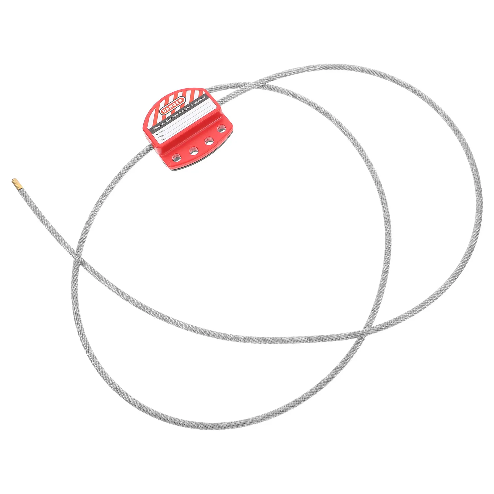 

Усиленный тросовый замок LOTO 6 мм, 1,8 метра, из нержавеющей стали, для систем блокировки и маркировки (Lockout-Tagout)