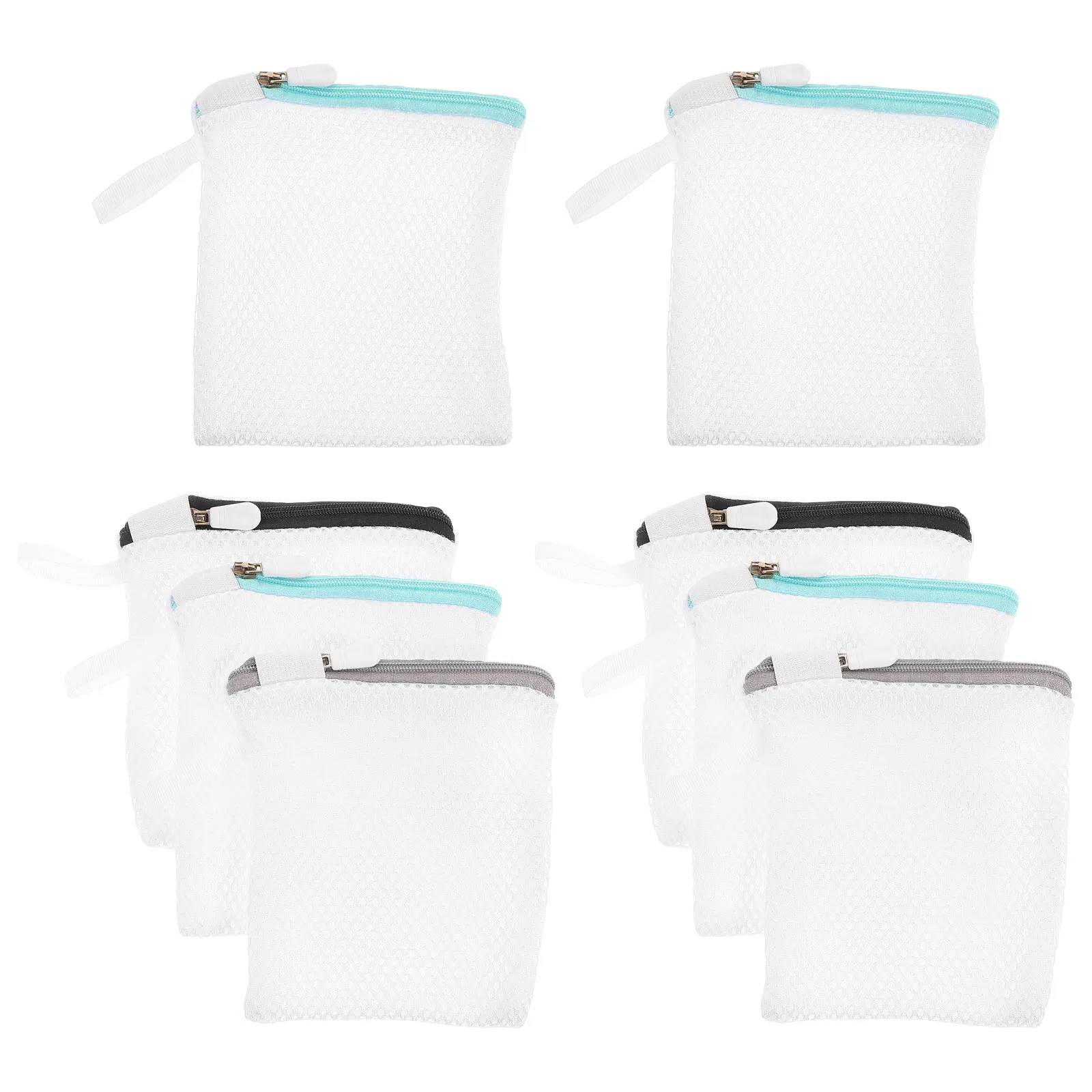 

8pcs Laundry Bags Mesh Washing Polyester Travel Breathable Machine Washable For Lingerie Underwear Bra Delicates Cloth