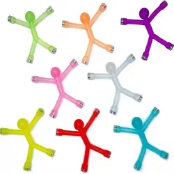 12PCS Novelty Gifts Flexible Cute Mini Man Magnet Toys Funny Cool Stuff Juguetes Divertidos Para Niños Y Adultos