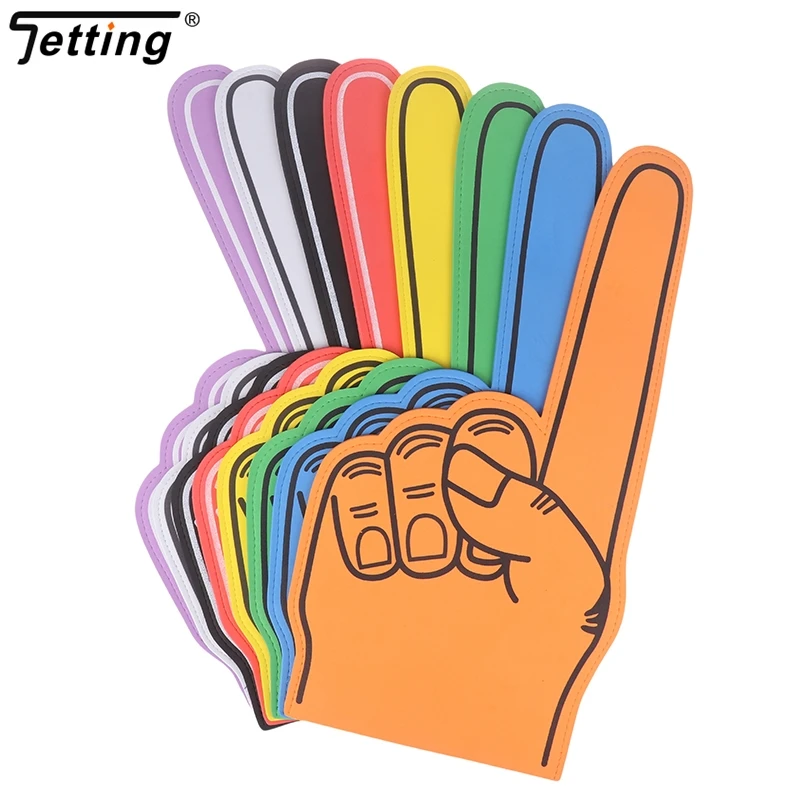 1Pcs Finger Foams Sports Cheerleading Party Hand Props 1 Noise Makers Props Giant Hands Sports Favors Cheering Palm Party Props