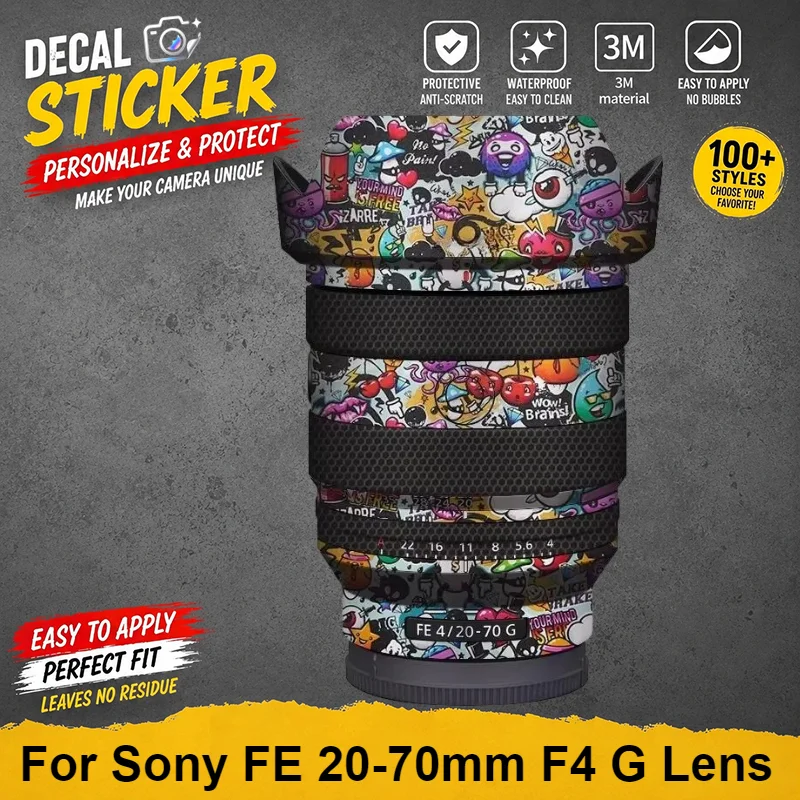 For Sony FE 20-70mm F4 G Lens Skin Protective Sticker Anti-Scratch Vinyl Wrap Premium Body Decal Cover SEL2070G Color blocking