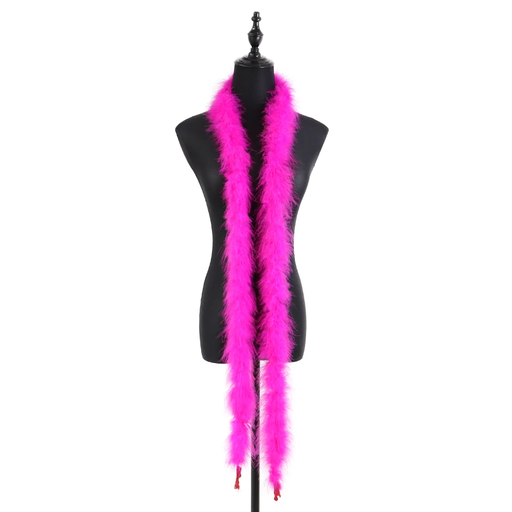 11 gram kalkoenveer boa pluizige maraboe veren sjaal bruiloft kleding accessoires vakantie decoraties naaien versieringen 2 meter
