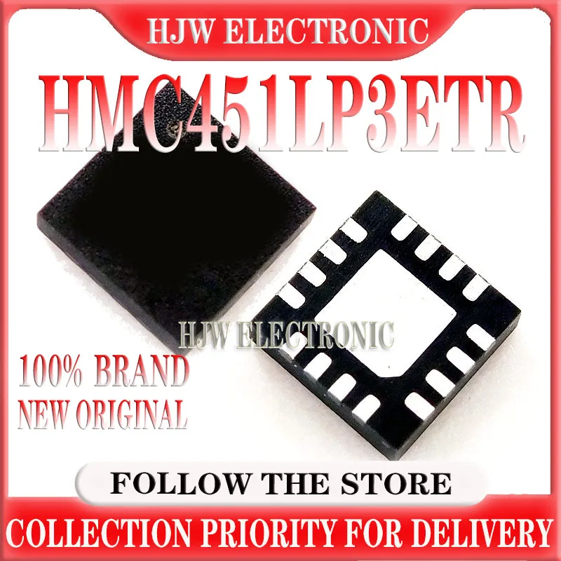 

1-10PCS 100%New Original HMC451LP3ETR HMC451LP3E HMC451LP3 451 QFN16 RF Amplifier Chip